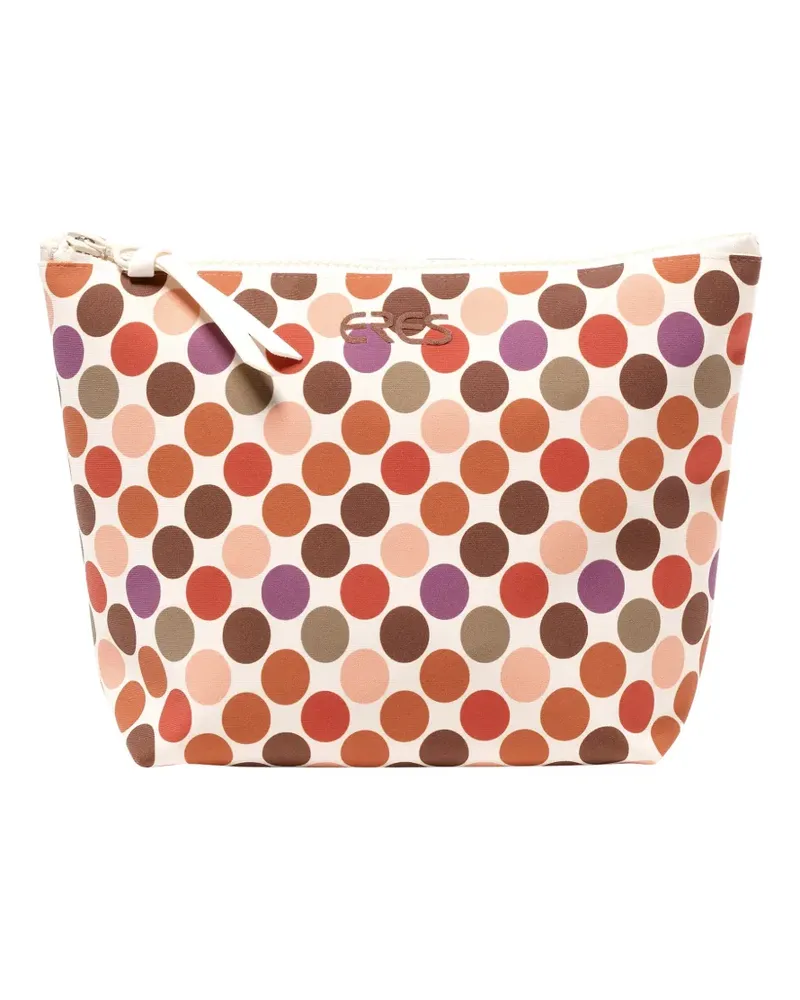 Eres Loulou Clutch mit Polka Dots - Nude Nude