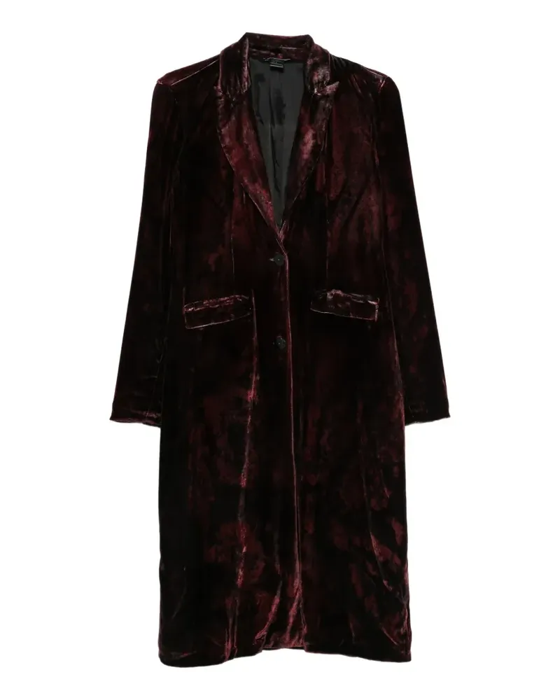Avant Toi velvet single-breasted coat - Rot Rot