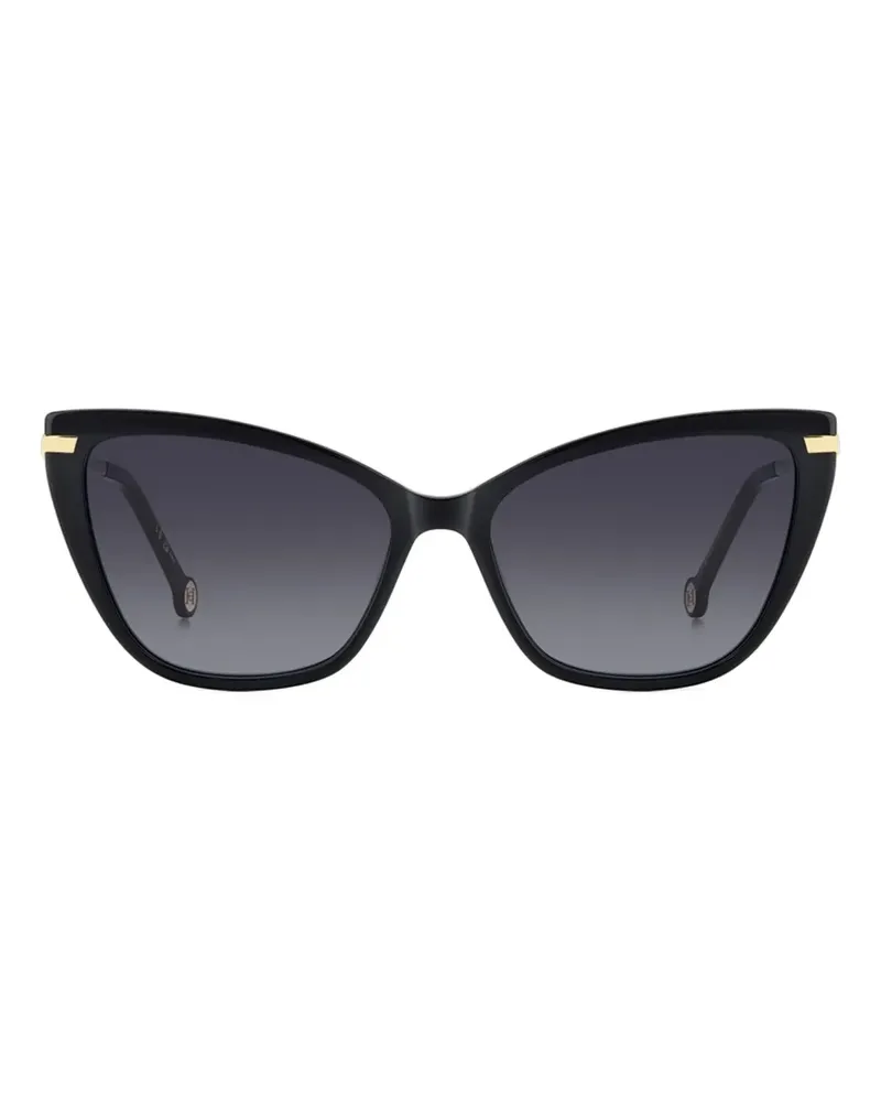 Carolina Herrera New York Sonnenbrille mit Cat-Eye-Gestell - Schwarz Schwarz