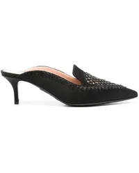 Alberta Ferretti Mules mit Strass 55mm Schwarz