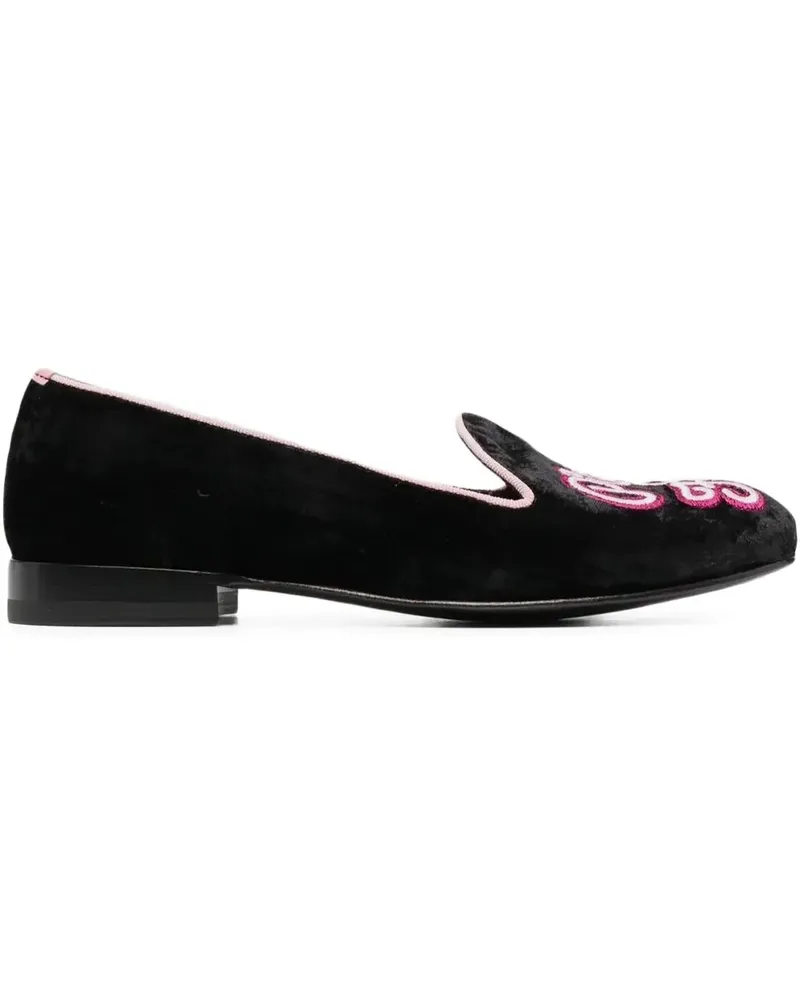 Scarosso Brian Atwood Lady Nolita Slipper - Schwarz Schwarz
