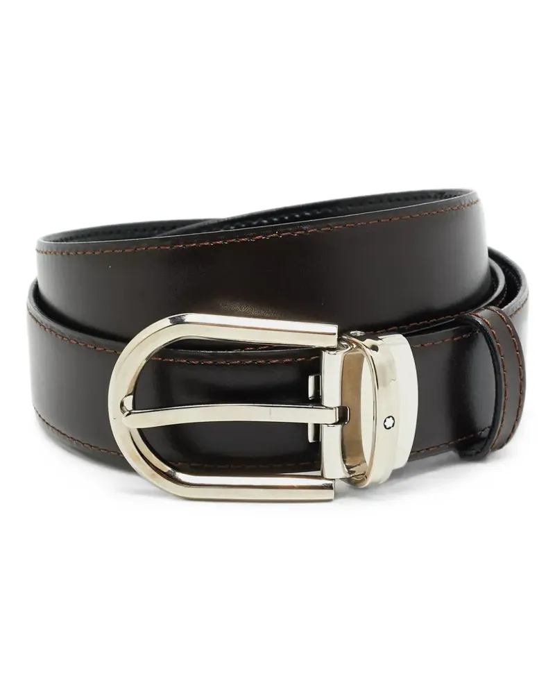 Montblanc Wendbarer Ledergürtel - Braun Braun
