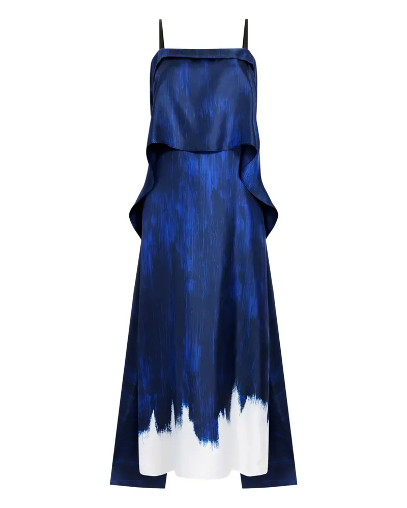 Proenza Schouler Wilma Midikleid - Blau Blau