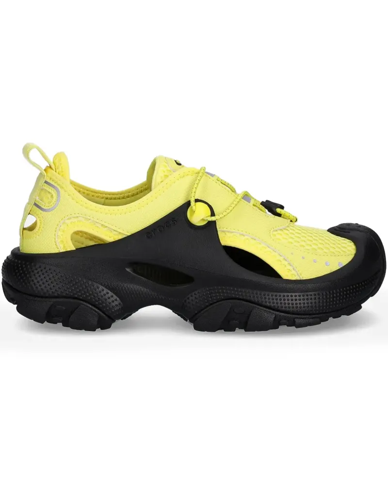 Crocs Sneakers mit Mesh-Einsatz - Gelb Gelb