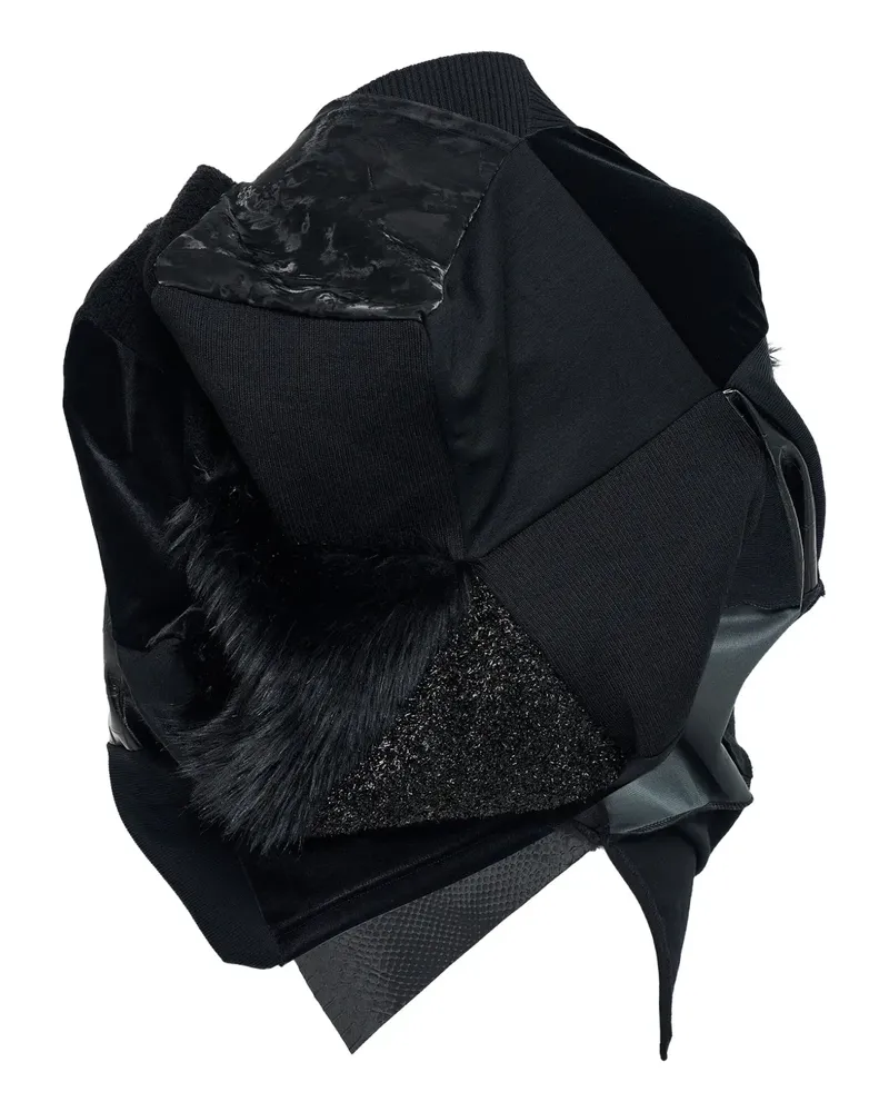 Junya Watanabe Oberteil im Patchwork-Look - Schwarz Schwarz