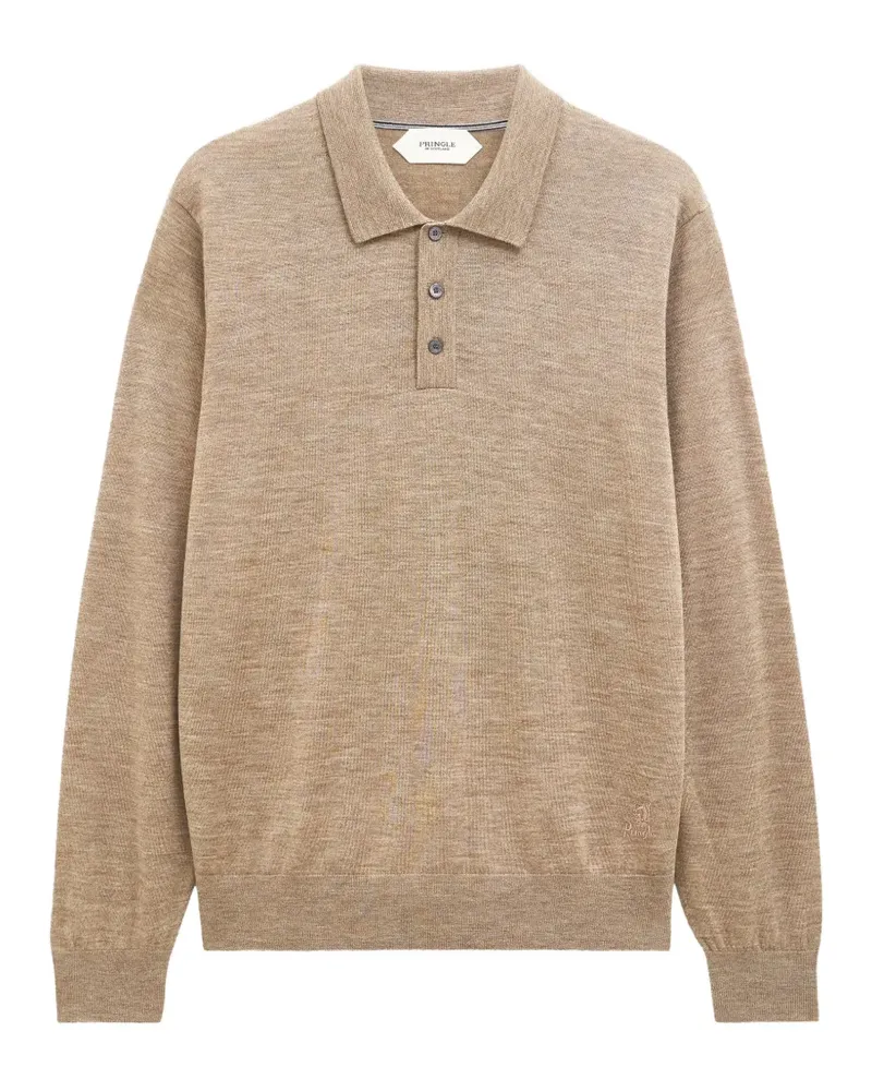 Pringle of Scotland Geknöpfter Pullover mit Poloshirtkragen - Nude Nude