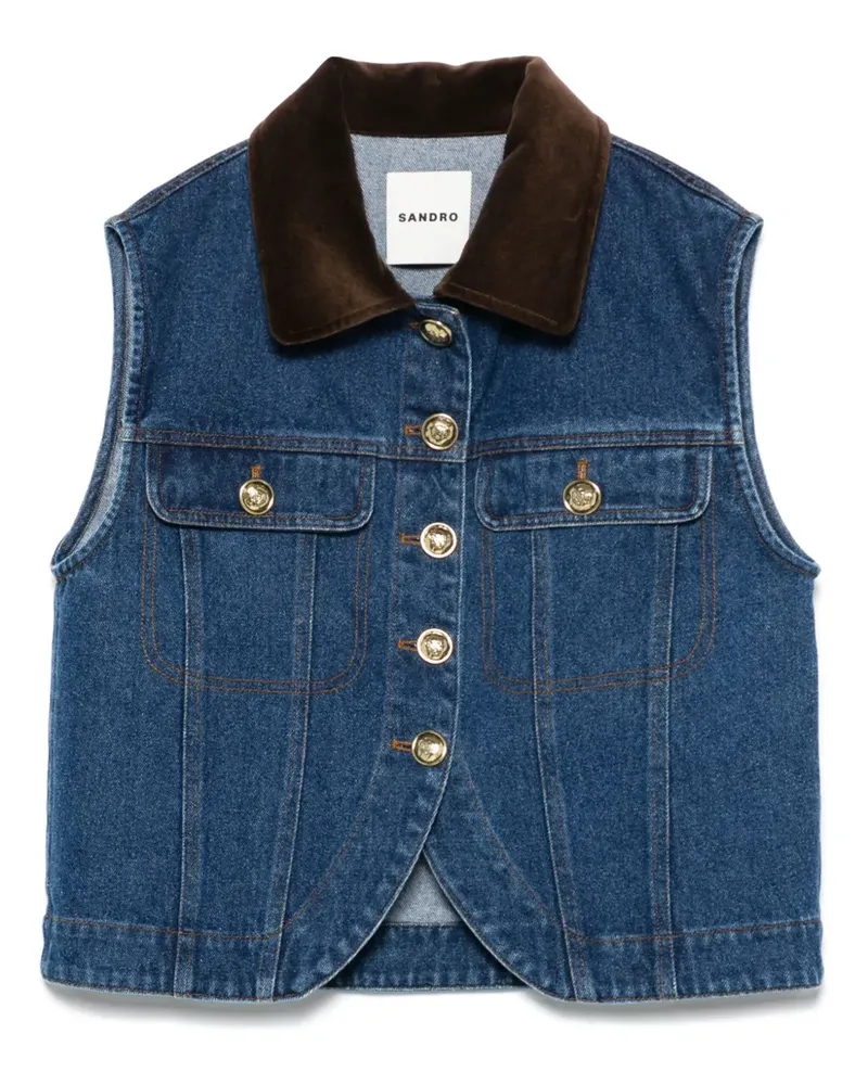 Sandro Weste aus Denim - Blau Blau