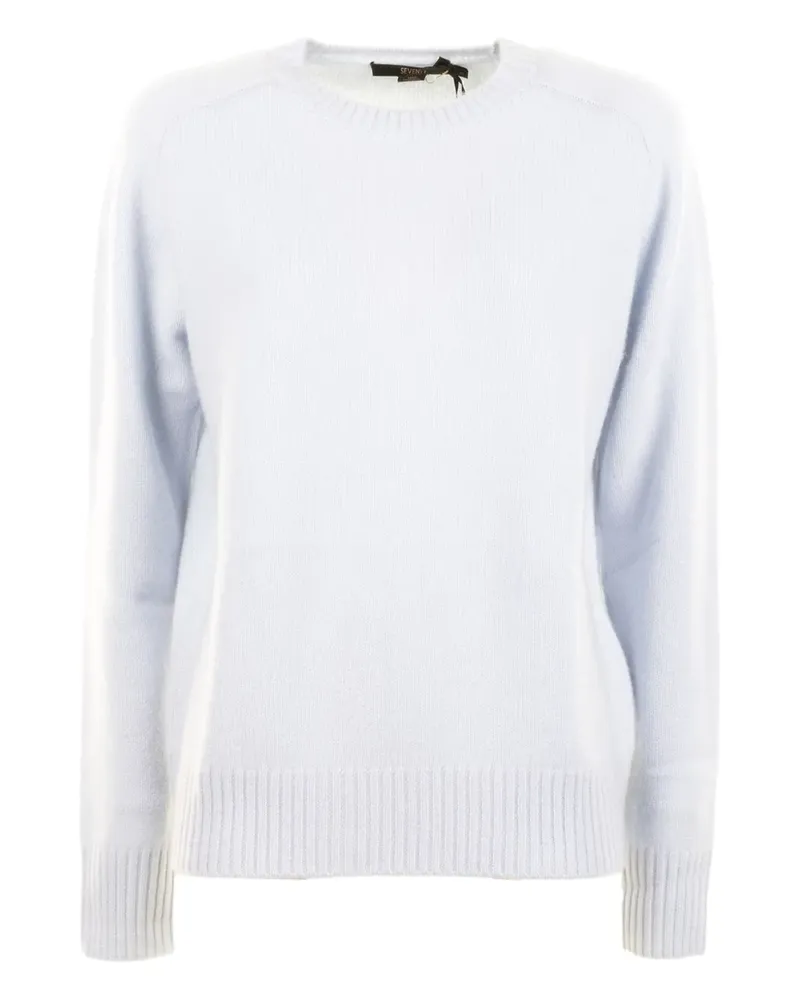 Seventy crew-neck ribbed-hem sweater - Blau Blau