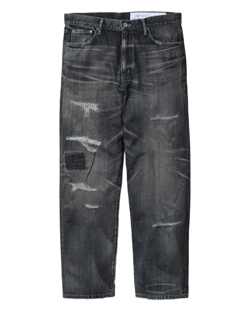 Neighborhood Savage Jeans im Distressed-Look - Schwarz Schwarz