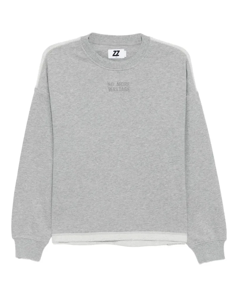 Izzue Sweatshirt mit Logo-Stickerei - Grau Grau