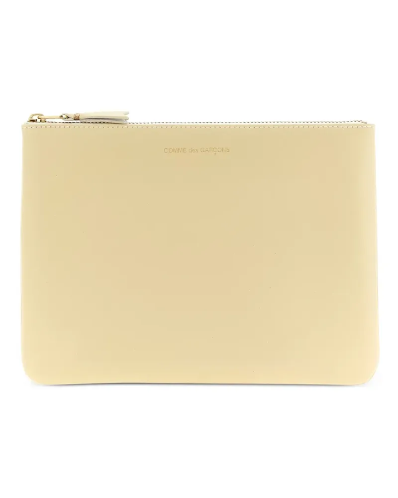 Comme des Garçons logo-detail leather wallet - Nude Nude