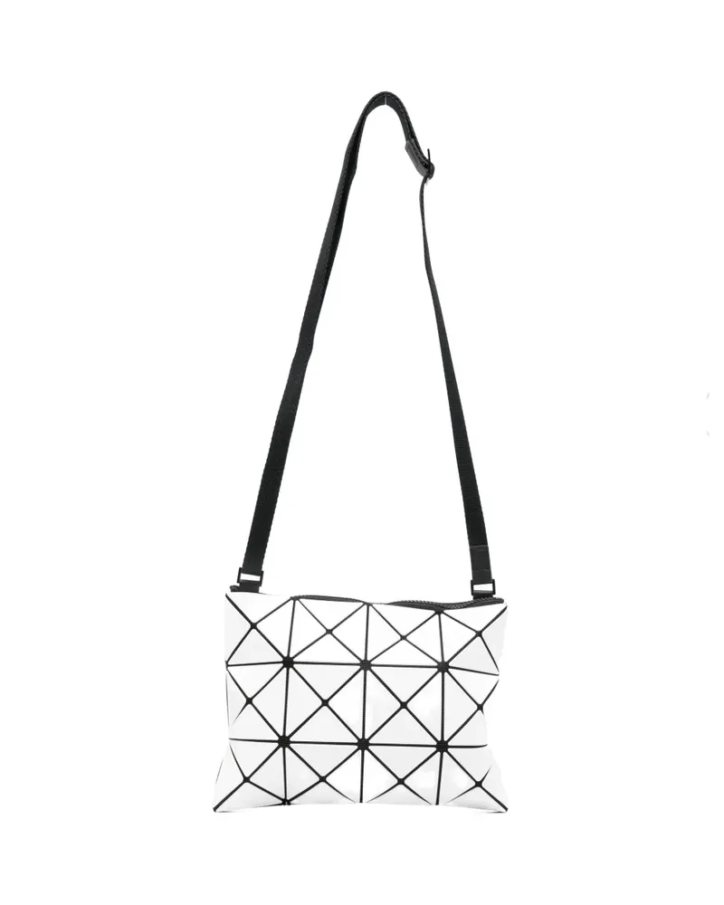 Issey Miyake geometric-print shoulder bag - Weiß Weiß