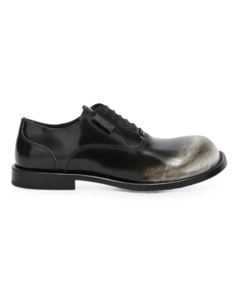 Moschino faded-effect derby shoes - Schwarz Schwarz