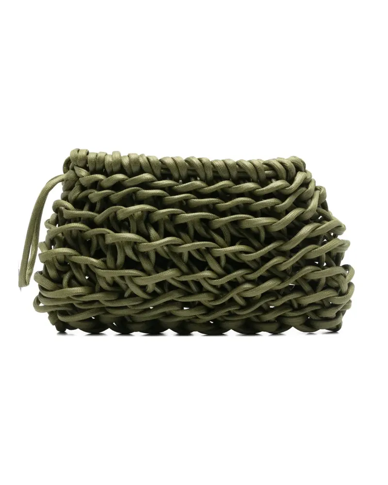 Alienina Gewebte Nora Clutch - Grün Grün