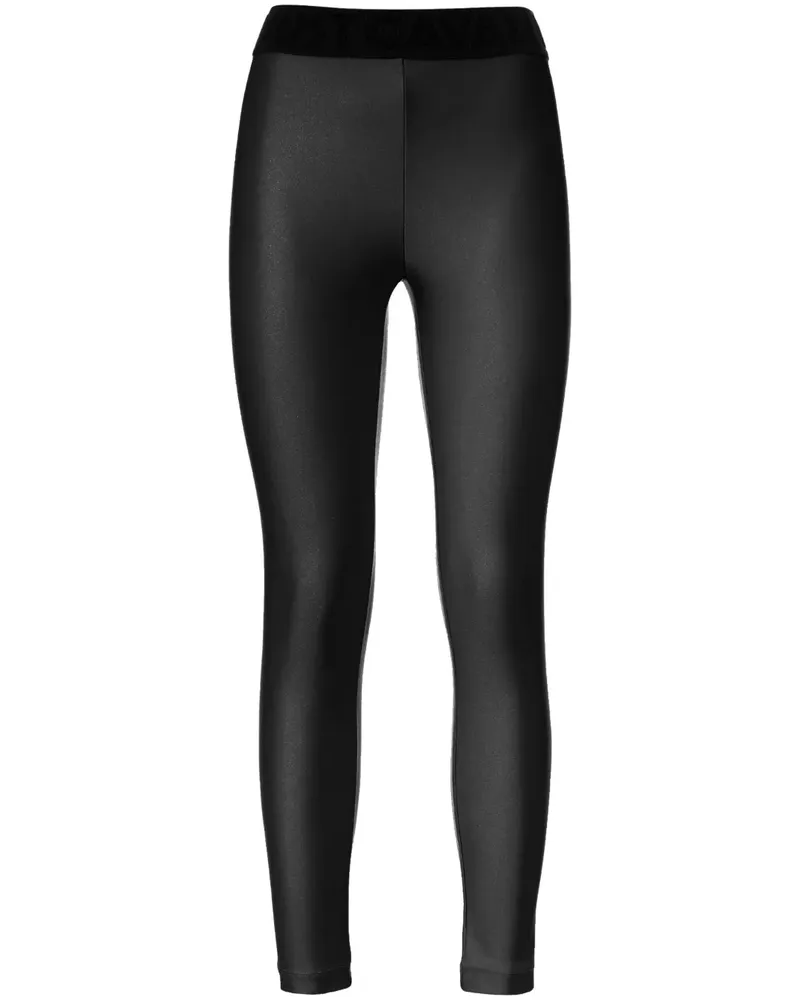 Just Cavalli Leggings mit Logo-Bund - Schwarz Schwarz