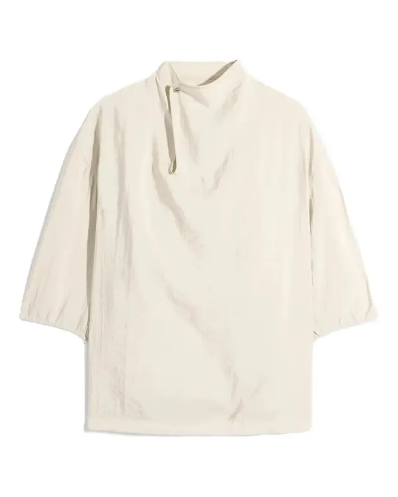 Christophe Lemaire collared-neckline T-shirt - Nude Nude
