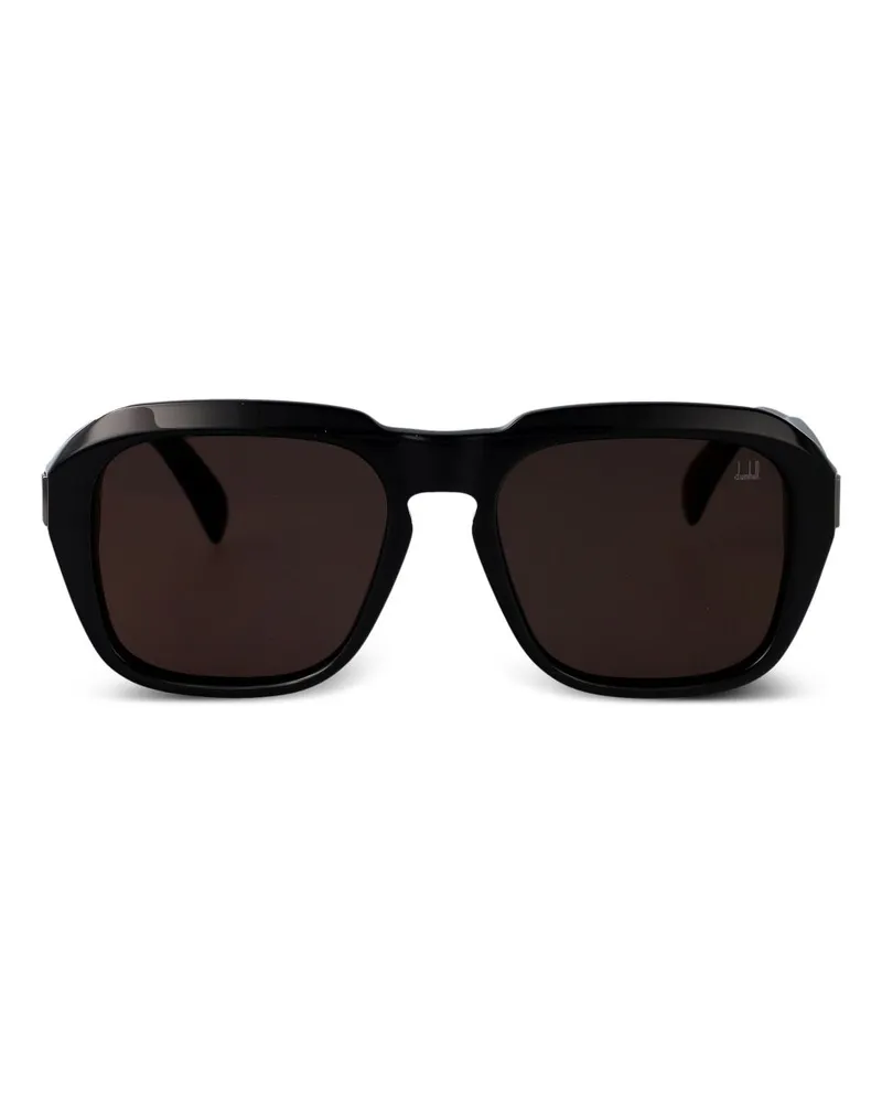 Dunhill Sonnenbrille mit eckigem Gestell - Schwarz Schwarz