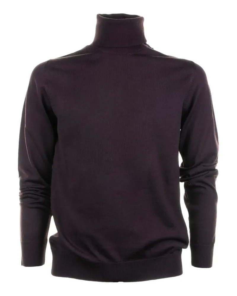 Alpha Studio turtleneck long-sleeve sweater - Braun Braun