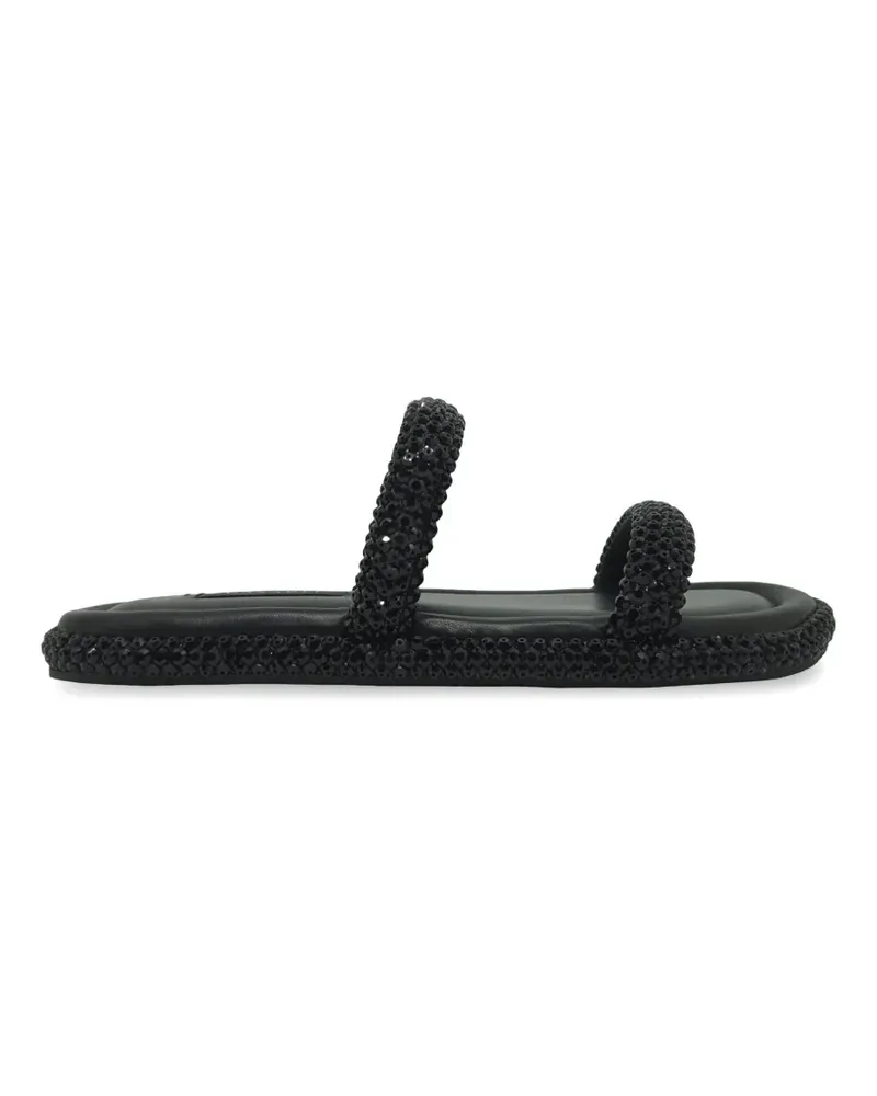 Casadei Sirio flat sandals - Schwarz Schwarz