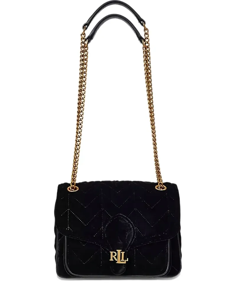 Ralph Lauren Schultertasche mit Kettenriemen - Schwarz Schwarz