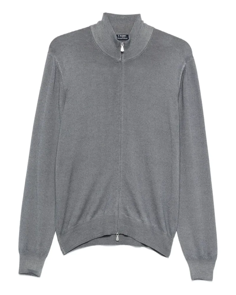 BARBA Pullover mit Reißverschluss - Grau Grau