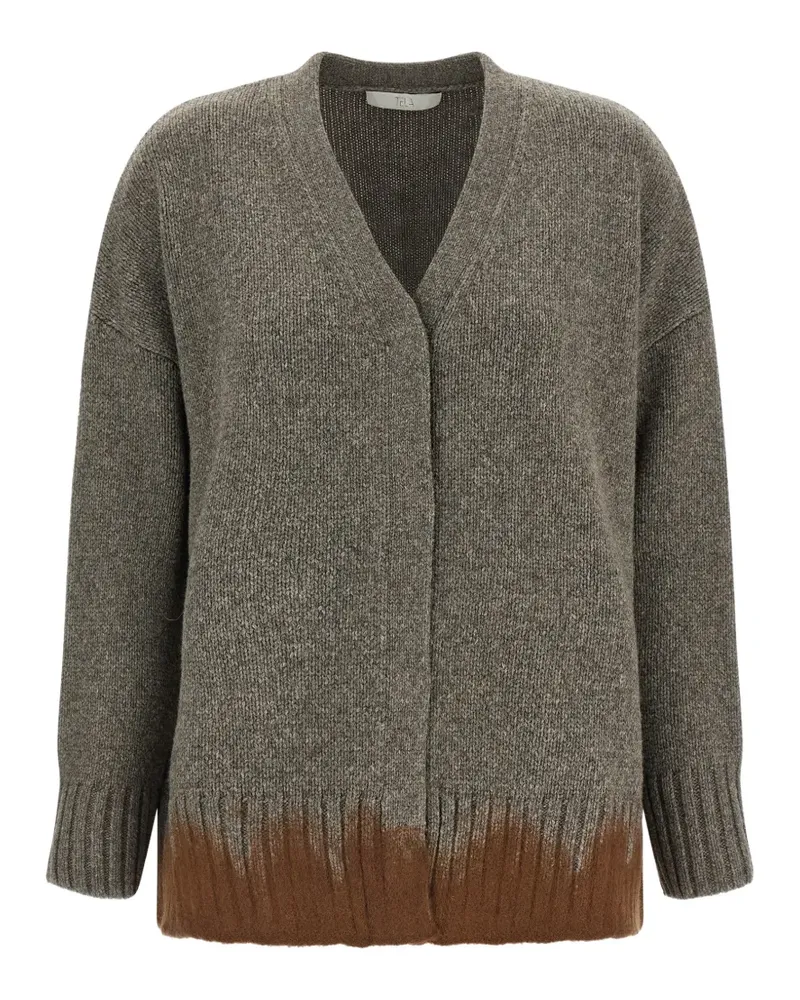 TELA Tawan V-neck cardigan - Grau Grau