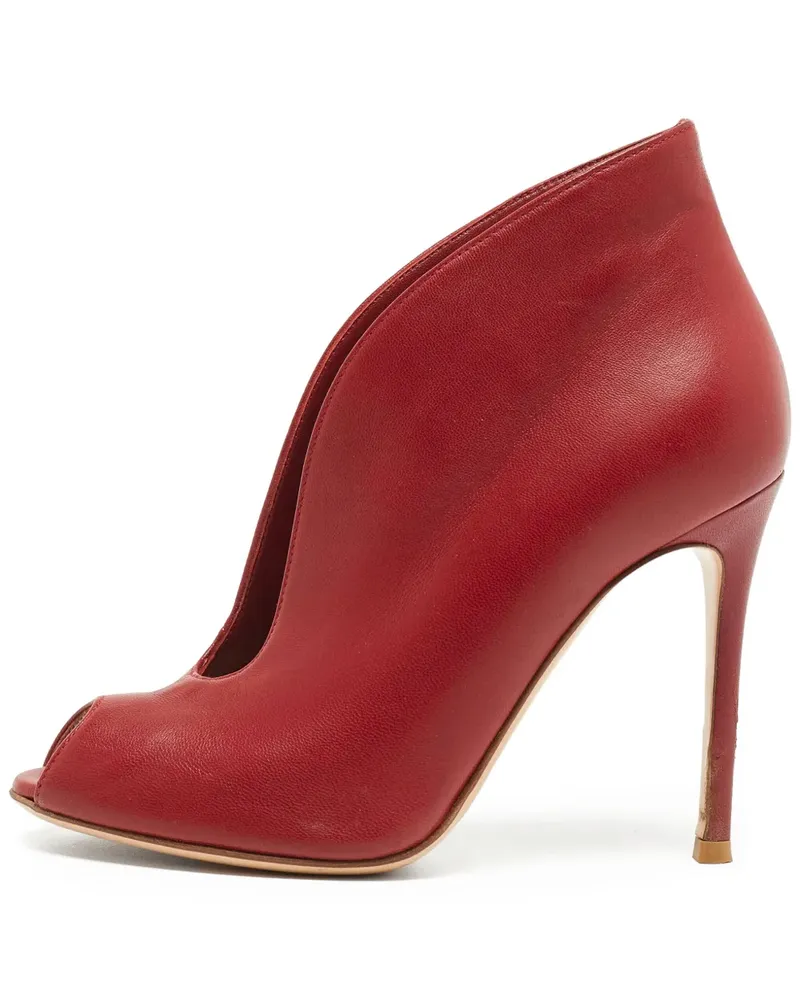 Gianvito Rossi Peeptoe-Stiefeletten 100mm - Rot Rot