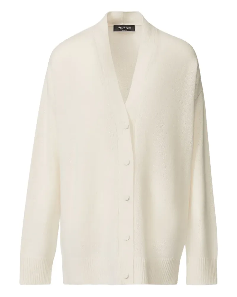 Fabiana Filippi Cardigan mit V-Ausschnitt - Nude Nude