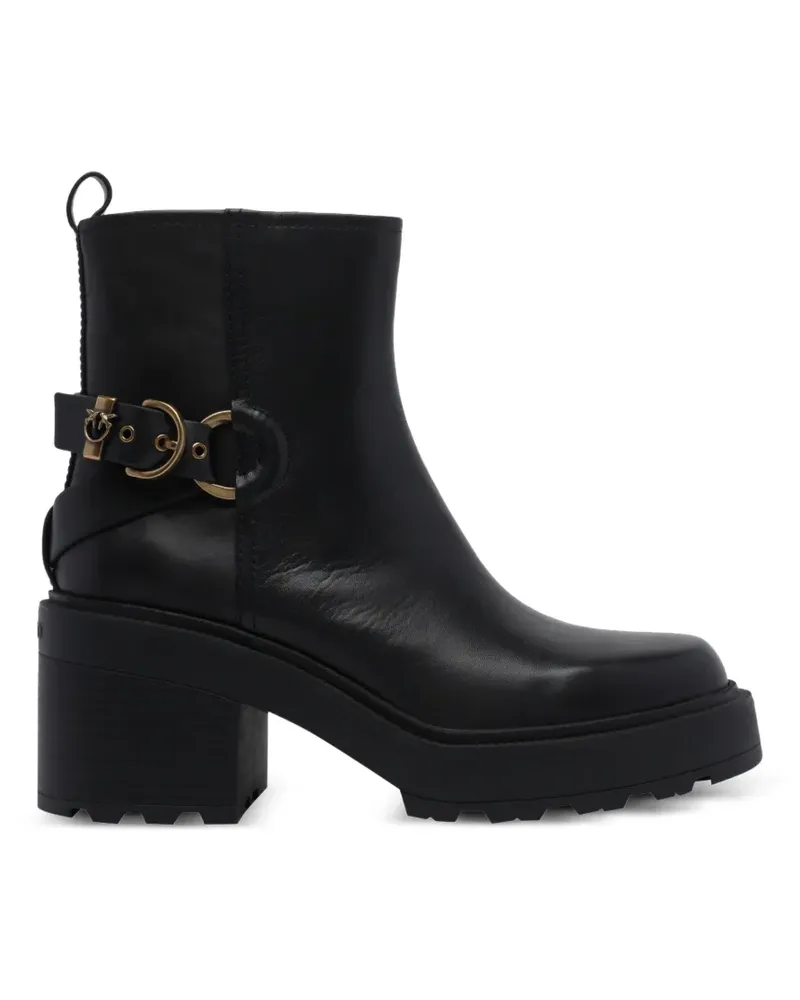 Pinko Altea Stiefel mit Schnalle - Schwarz Schwarz