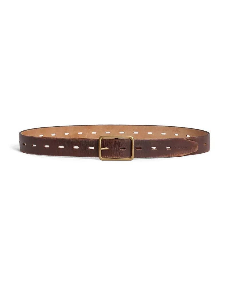 Dsquared2 Ledergürtel mit Lochmuster - Braun Braun