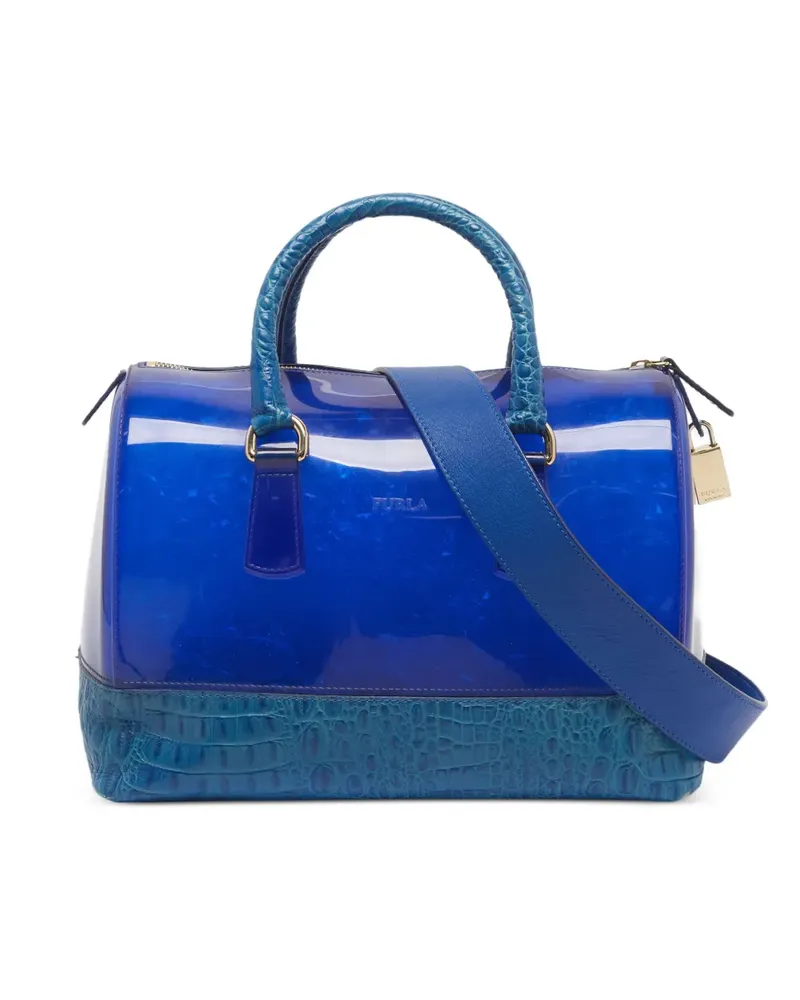 Furla Kameratasche mit Prägung - Blau Blau
