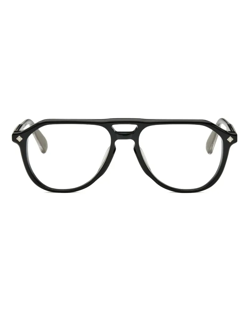 Lunetterie Générale Gran Turismo pilot-frame sunglasses - Schwarz Schwarz