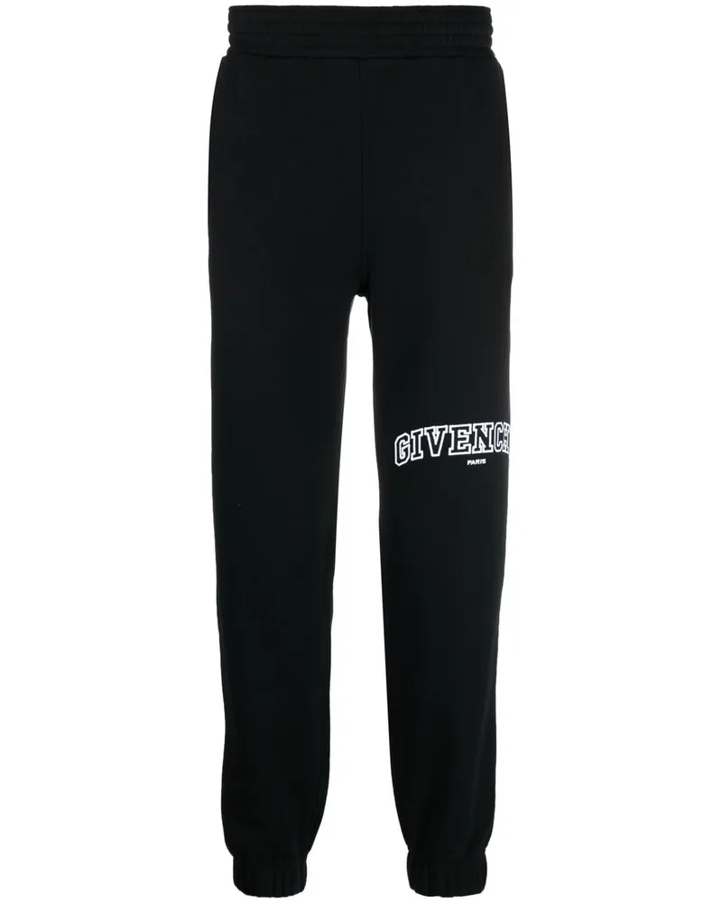Givenchy Tapered-Jogginghose mit Logo-Stickerei - Schwarz Schwarz