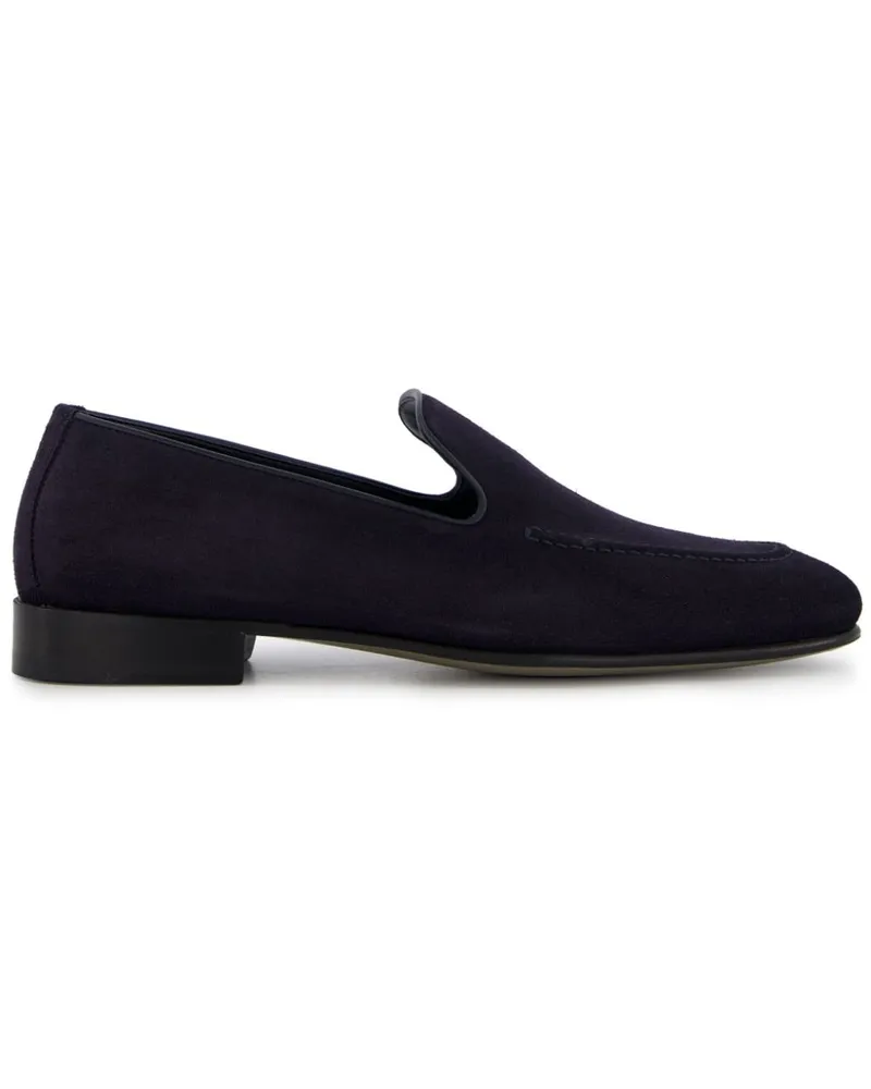 Manolo Blahnik Truro Loafer aus Wildleder - Blau Blau