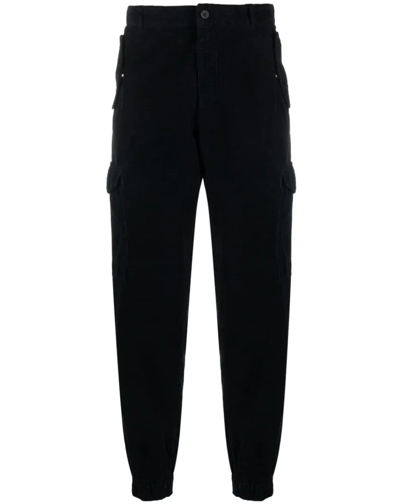 Tommy Hilfiger Tapered-Cargohose aus Cord - Blau Blau