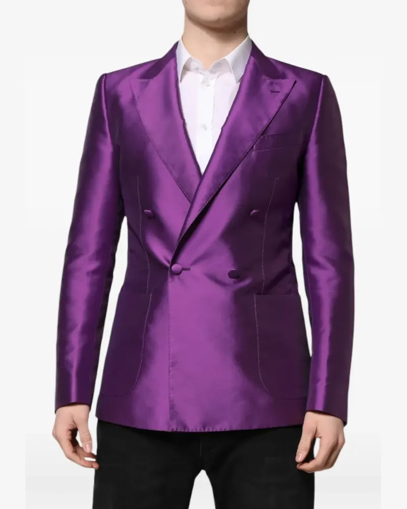 Dolce & Gabbana Doppelreihiges Sakko - Violett Violett