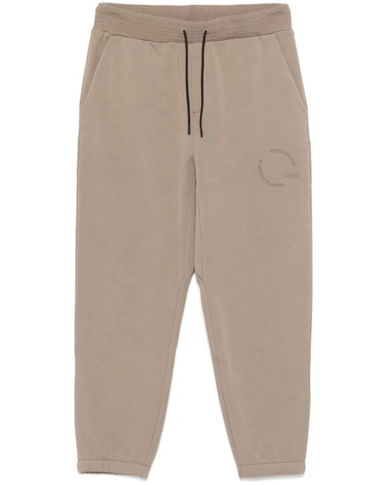 HUGO BOSS Jogginghose mit Artwork-Print - Braun Braun