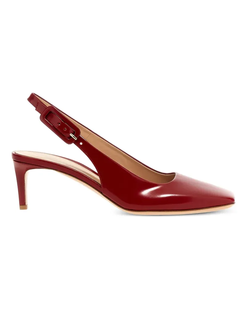 Gianvito Rossi buckle-fastening leather pumps - Rot Rot