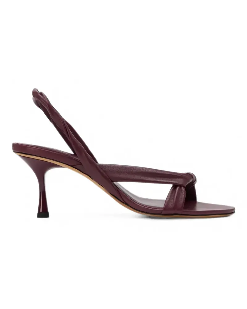 Studio Amelia Geflochtene Siena Sandalen - Rot Rot