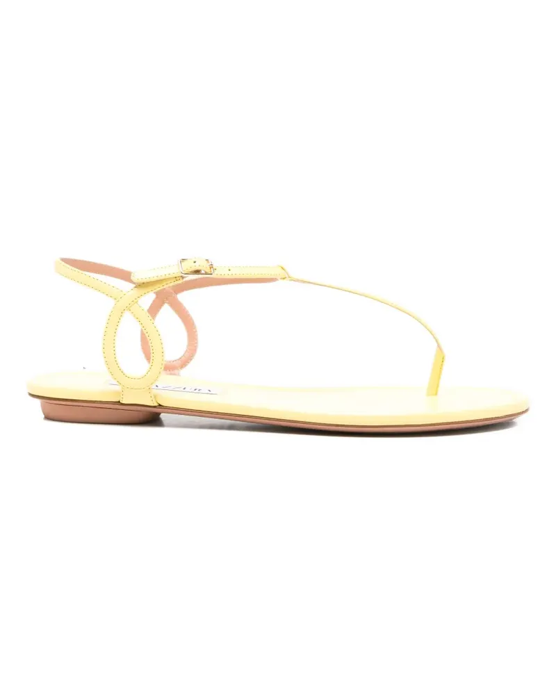 Aquazzura Almost Bare flat sandals - Gelb Gelb