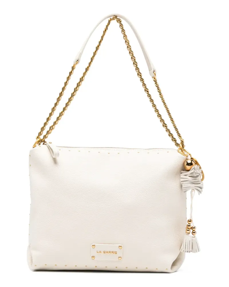 LA CARRIE Schultertasche mit Quaste - Weiß Weiß