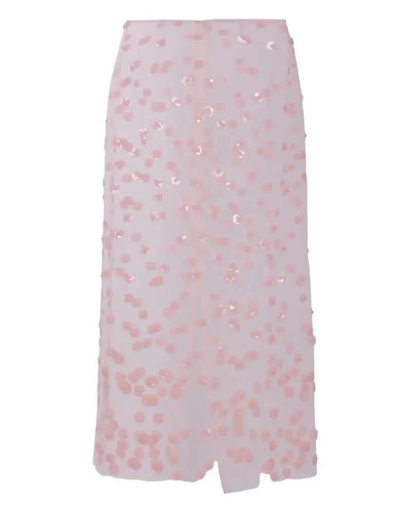 Cecilie Bahnsen sequin-embellished skirt - Rosa Rosa