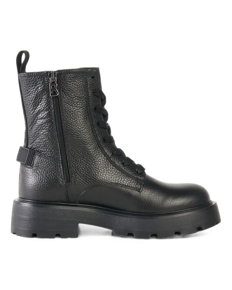 Bogner Riga grained leather ankle boots - Schwarz Schwarz