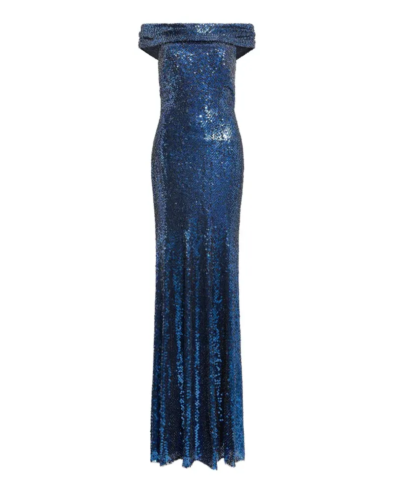 Jenny Packham Echo Abendkleid - Blau Blau