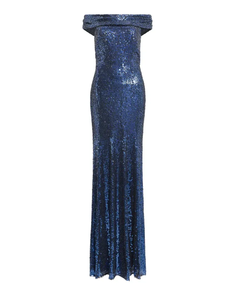 Jenny Packham Echo Abendkleid - Blau Blau