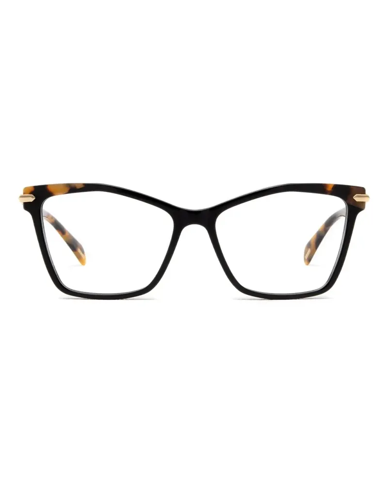 Police Vergoldete Brille in Schildpattoptik - Braun Braun