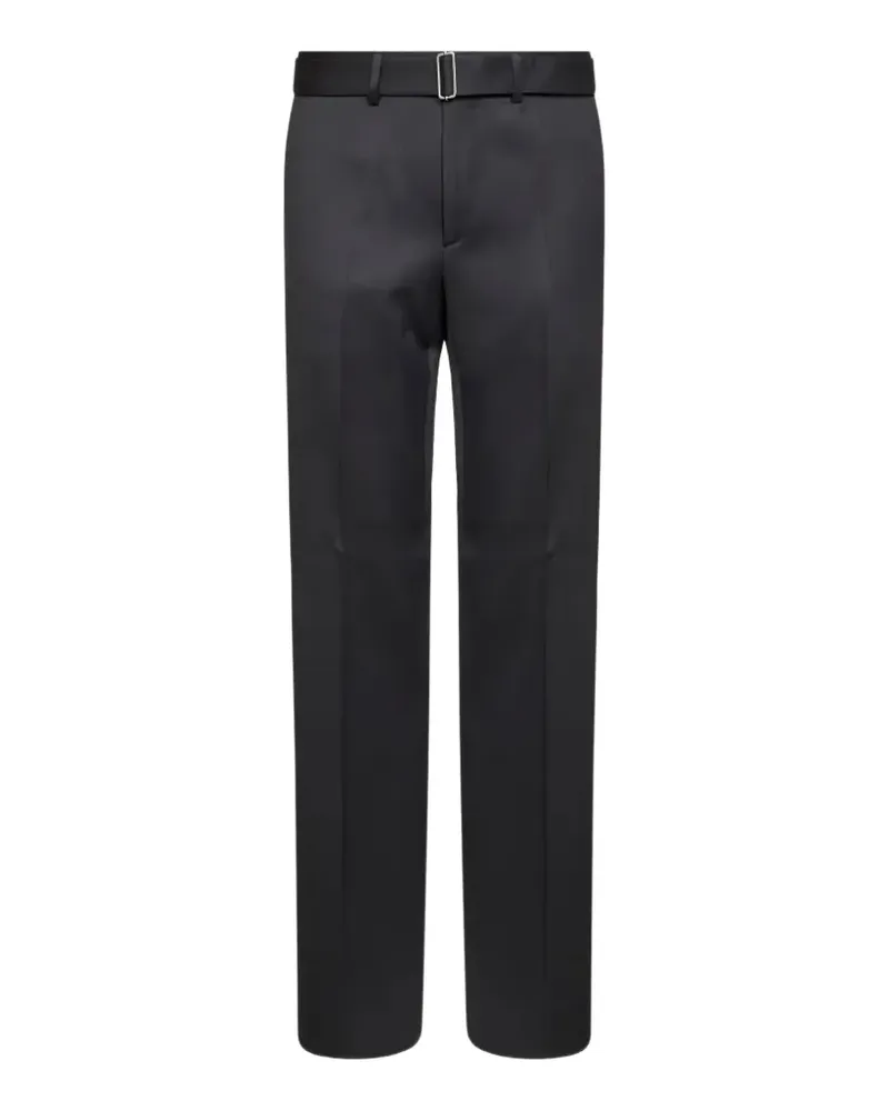 LARDINI Bügelfaltenhose mit Gürtel - Grau Grau