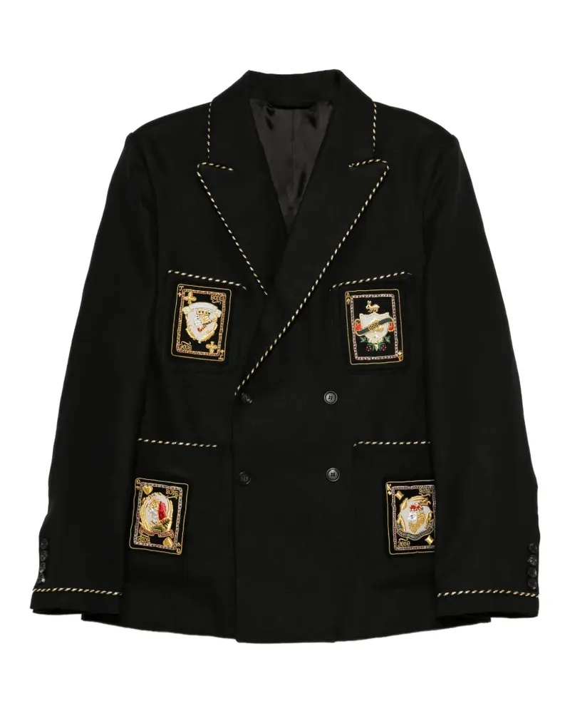 BODE buttoned blazer - Schwarz Schwarz