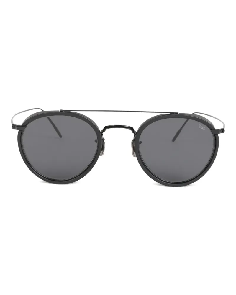 EYEVAN 7285 Sonnenbrille mit rundem Gestell - Schwarz Schwarz