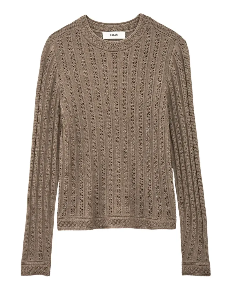 ba&sh Dakar Pullover aus Lochstrick - Braun Braun